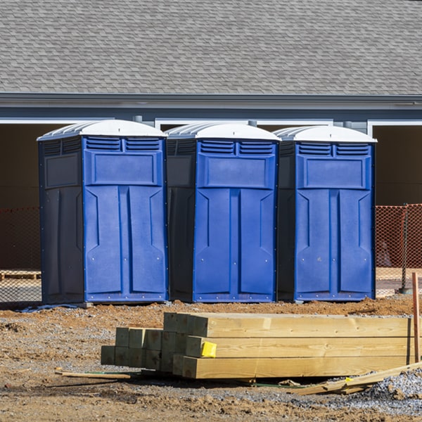 how often are the portable restrooms cleaned and serviced during a rental period in Spring Valley Ohio